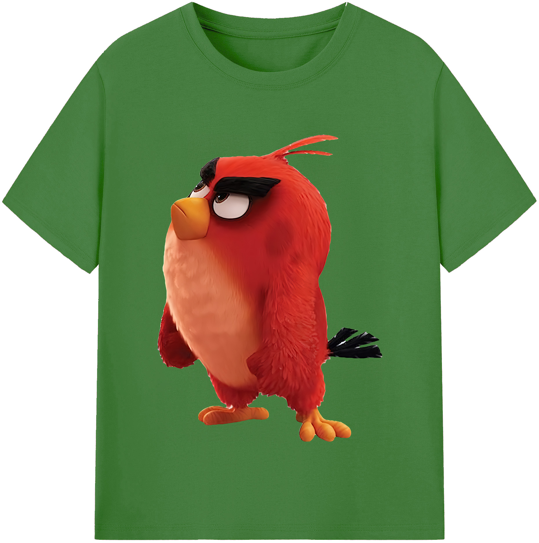 （画像用） Angry Birds アングリーバード レディースカジュアルプリントTシャツ（綿100％）